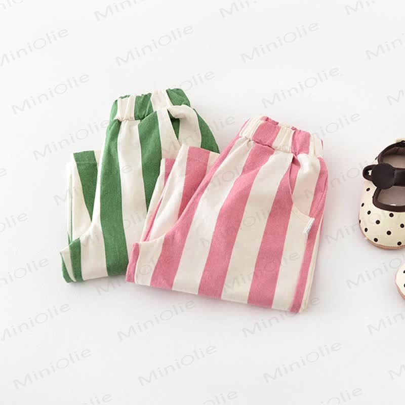 Baby Design Vertical Striped Casual Pants - image 2