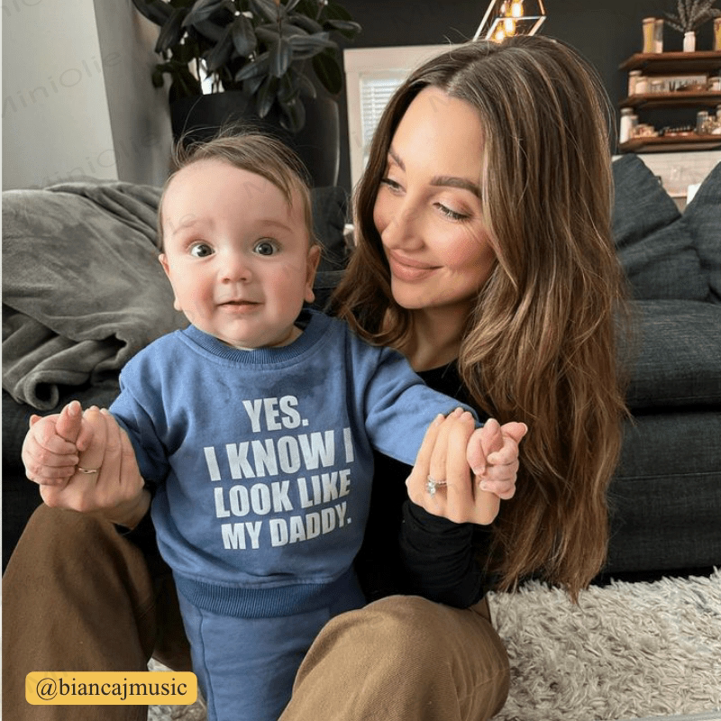 YES I LOOK LIKE MY DADDY Baby 2-Piece Set - image 6