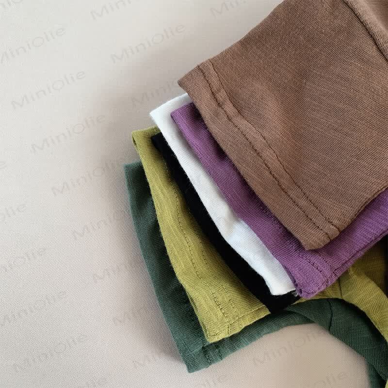 Toddler Solid Color Retro Soft T-shirt - image 7