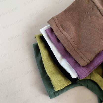 Toddler Solid Color Retro Soft T-shirt - image 7