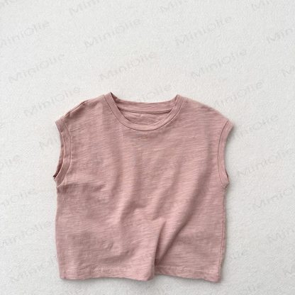 Toddler Solid Color Tank Top T-shirt - Pink - 7-9T - image 11