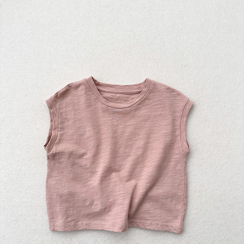 Toddler Solid Color Tank Top T-shirt - Pink - 7-9T - image 11
