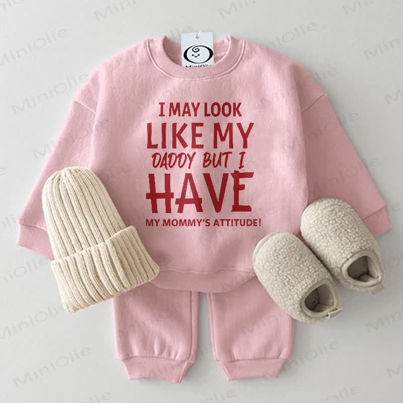 MAY LOOK LIKE MY DADDY Baby 2-Piece Set - Pink - 2-3T - image 1