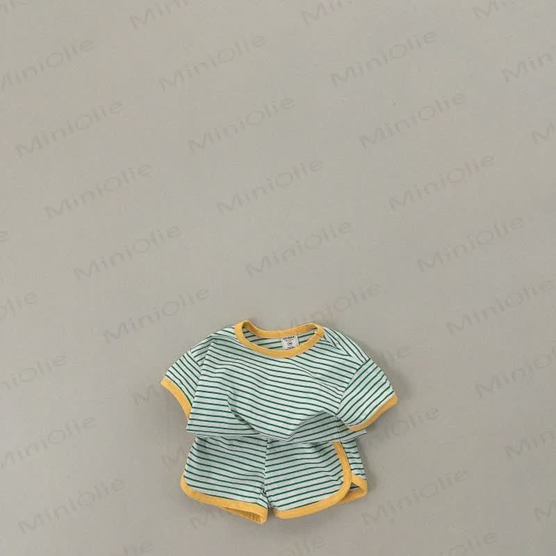 Toddler 2-Piece Striped Lovely Set - Yellow - 7-9T - image 3