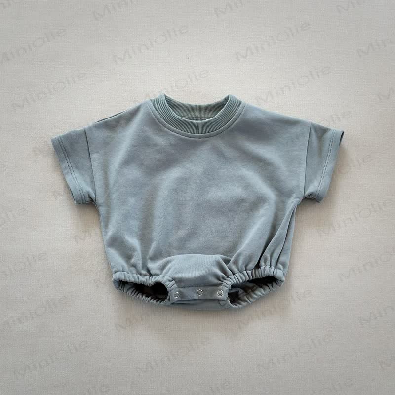 Baby Loose Solid Color Comfort Bodysuit - Light Blue - 18-24M - image 6