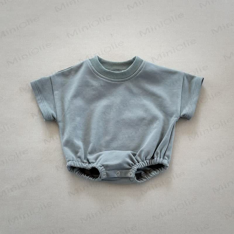 Baby Loose Solid Color Comfort Bodysuit - Light Blue - 18-24M - image 6
