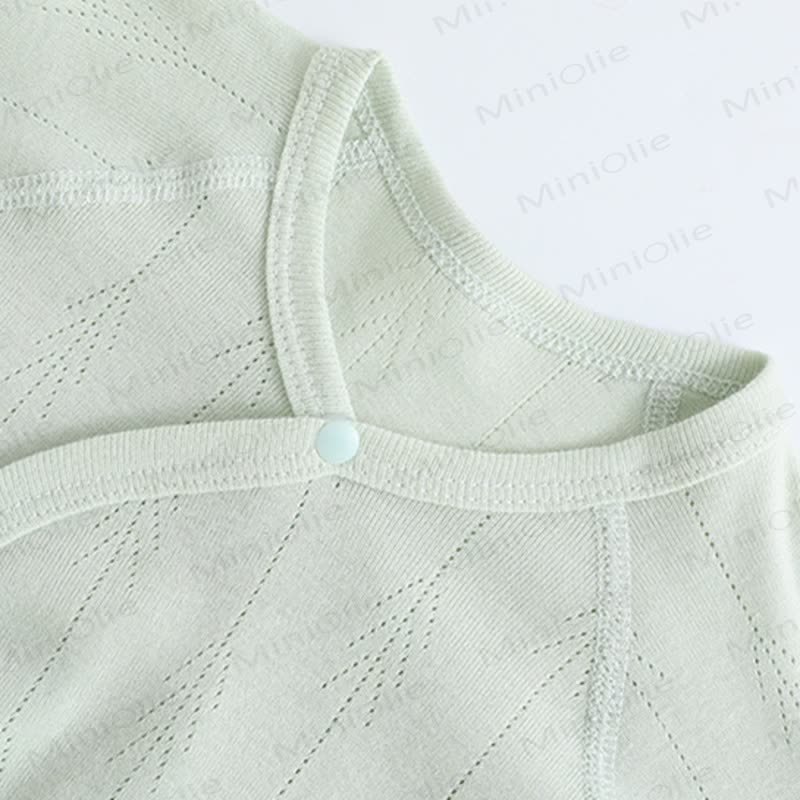  Baby Simple Solid Color Kimono Romper - image 6