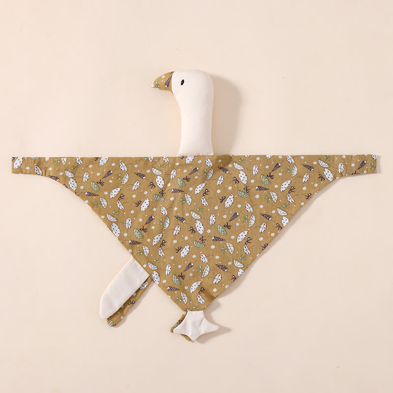 Personalized Baby Name Goose Security Blanket - Khaki Umbrellas - image 14