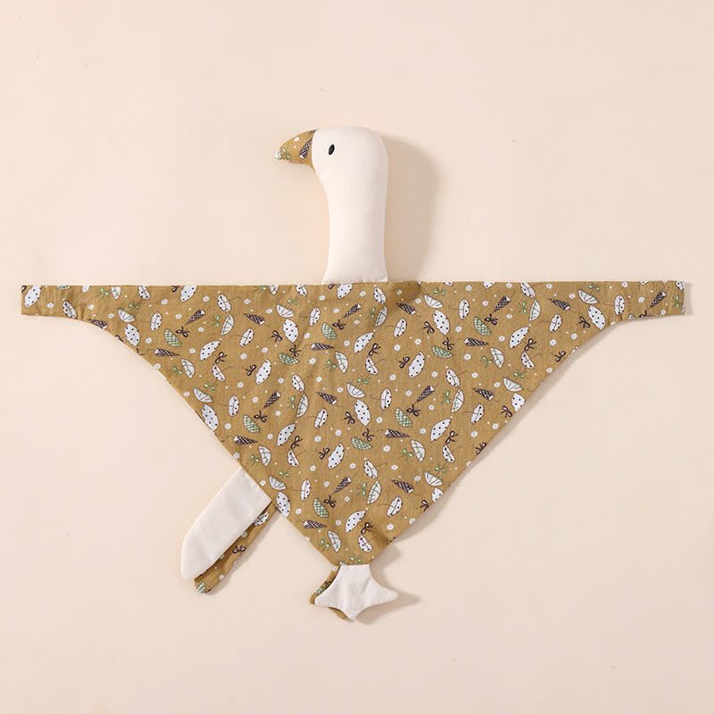 Personalized Baby Name Goose Security Blanket - Khaki Umbrellas - image 14