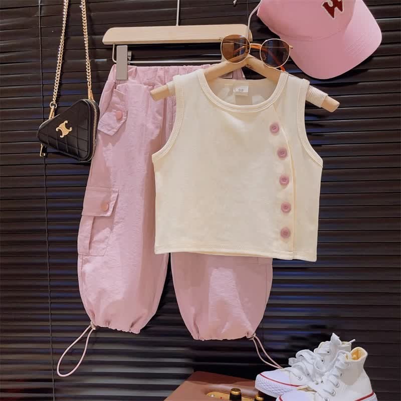 Toddler Worker Design Tank Top/Pants - image 1