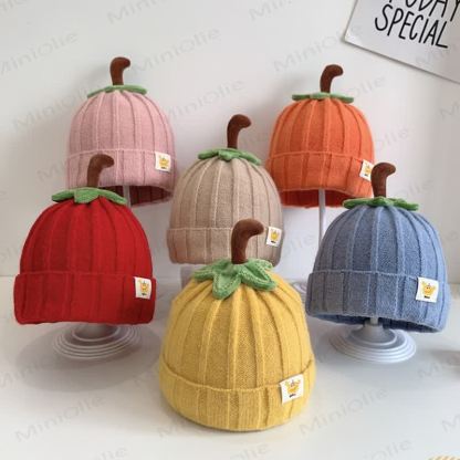 Baby Pumpkin Lovely Knitted Beanie - image 1