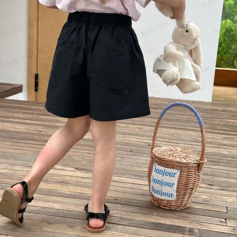 Kid Girl Solid Color Shorts  - image 16