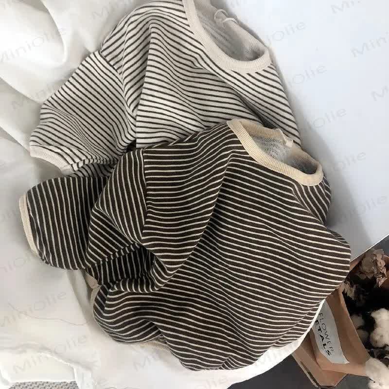 Kid Boy Striped Crew-neck Long Sleeve Top - image 1