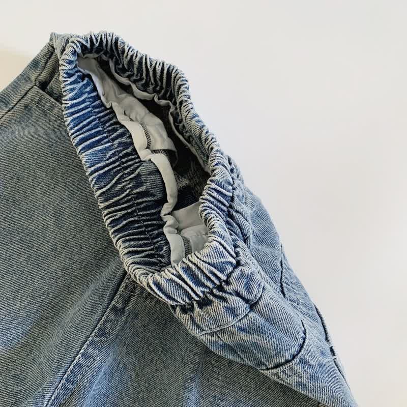 Toddler Boy Denim Embroidered Smile Pants - image 8