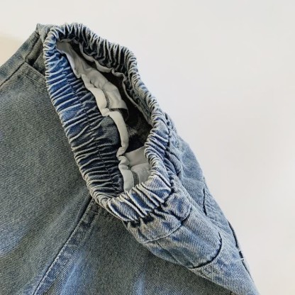 Toddler Boy Denim Embroidered Smile Pants - image 8