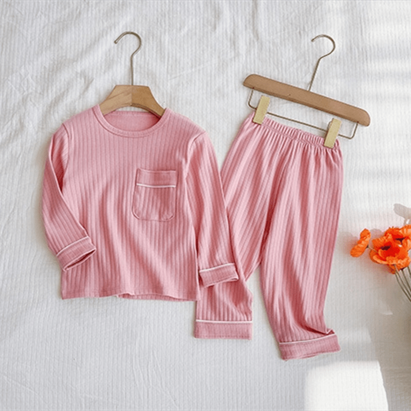 Toddler 2-Piece Simple Pocket Pajamas Set - image 5