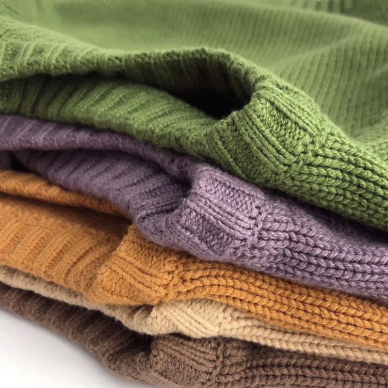 Toddler Solid Color Loose Relax Sweater - image 4