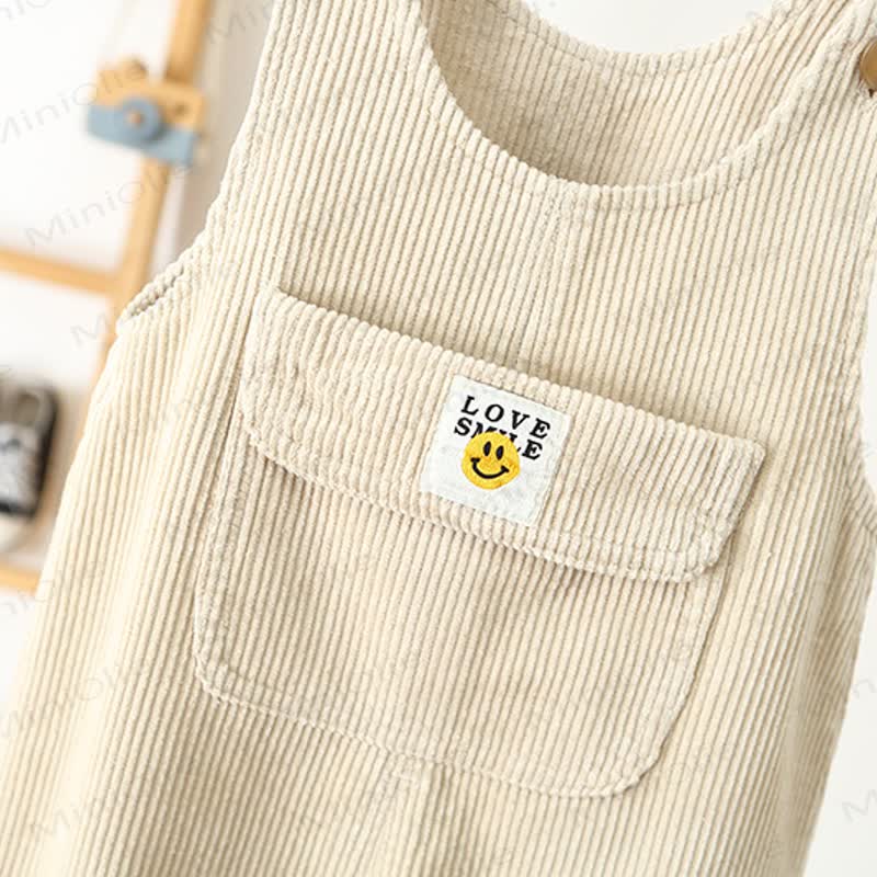 LOVE SMILE Toddler Corduroy Pocket Overalls - image 8