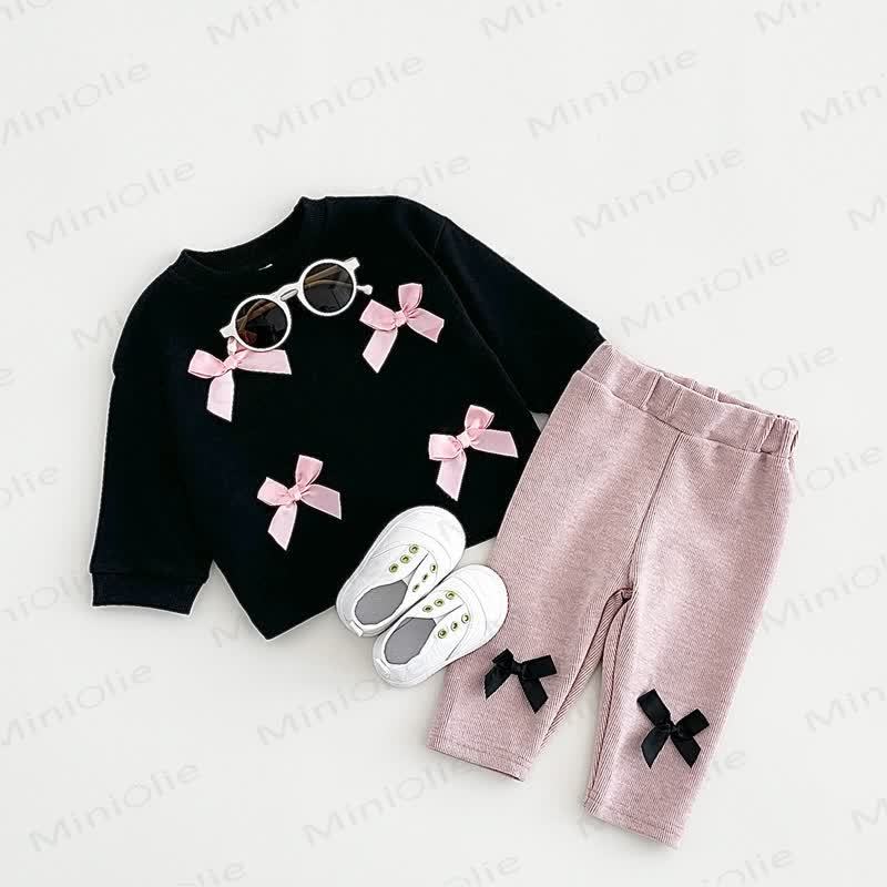 Baby 2-Piece Bow Lovely Casual Set - image 1