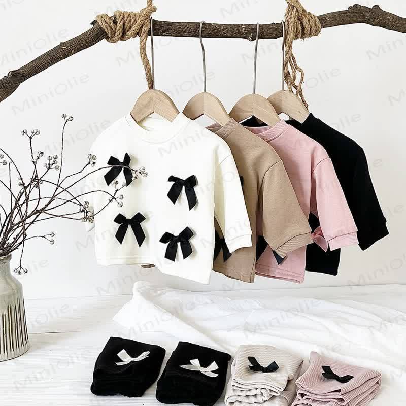 Baby 2-Piece Bow Lovely Casual Set - image 2
