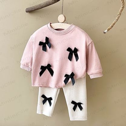Baby 2-Piece Bow Lovely Casual Set - Pink - 2-3T - image 14