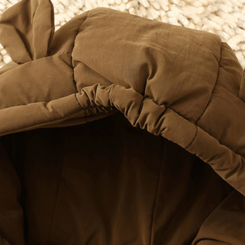 Toddler Solid Color Hooded Puffer Jacket - image 7