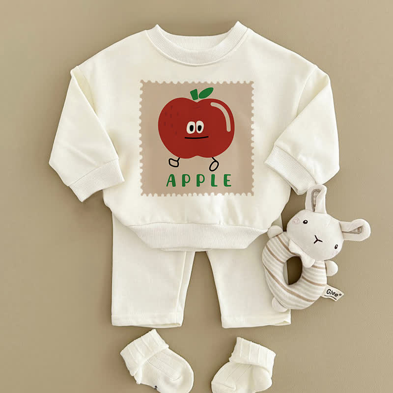 APPLE Baby 2Piece Stamp White Set MiniOlie