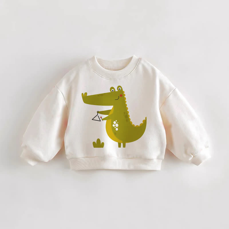 Baby Toddler Green Dinosaur Sweatshirt