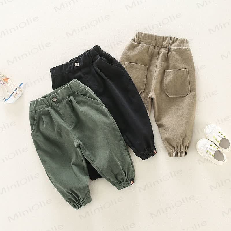 Toddler Boy Pure Color Simple Pants - image 1
