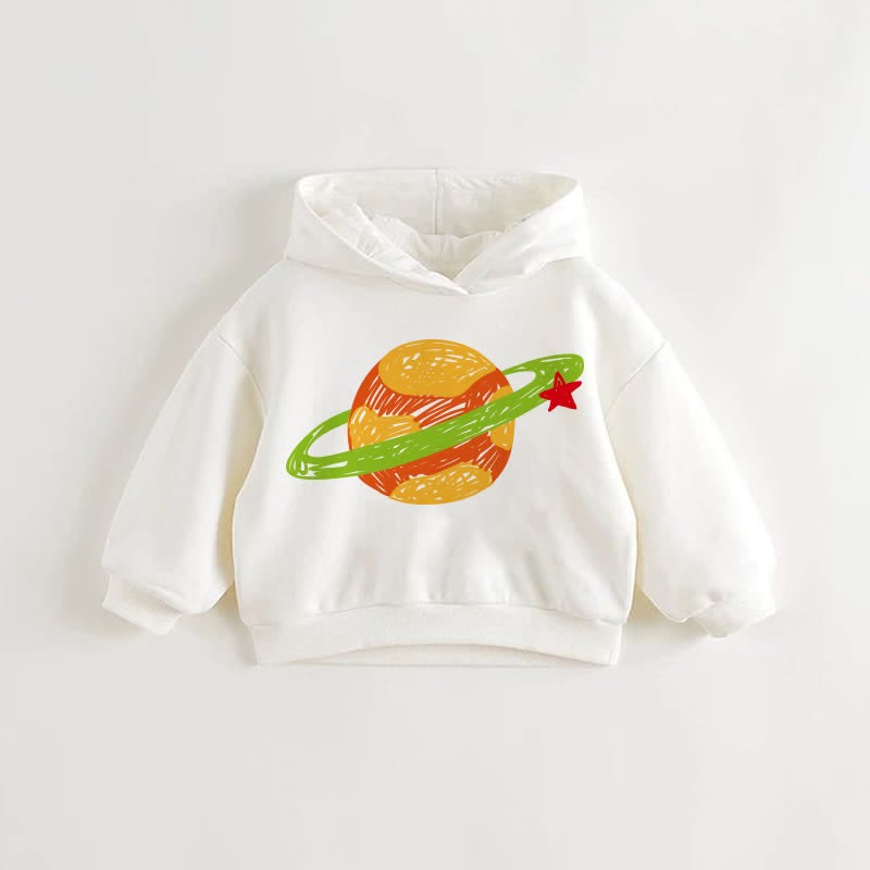 Baby Toddler White Hoodie MiniOlie