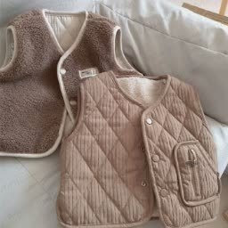 Baby Toddler Solid Color Fleece Vest Jacket - image 5