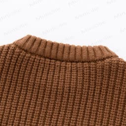 Kid Solid Color Crew Neck Viintage Sweater - image 7