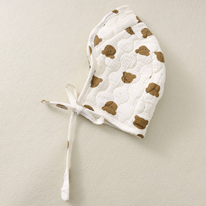 Baby Quilted Bear Overalls with Hat MiniOlie