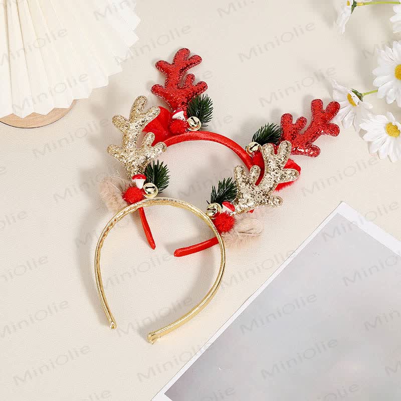 Baby Christmas Deer Horn Headband - image 1