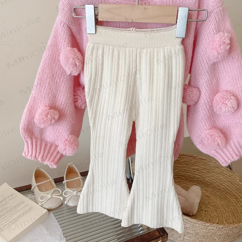 Toddler Girl Hairball Sweater or Bell-bottomed Pants - image 3