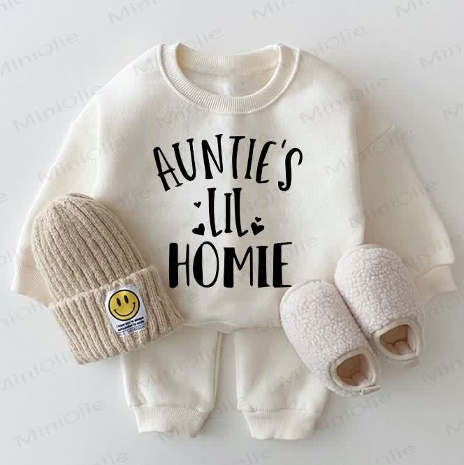 AUNTIE'S LIL HOMIE Baby 2-piece Set - White - 2-3T - image 1