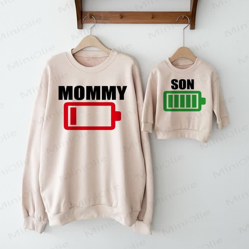 MOMMY/SON/GIRL Mommy and Me Battery Sweatshirt - image 2