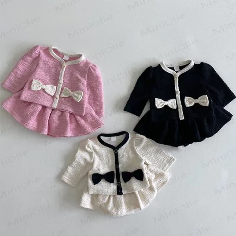Baby 2-Piece Sweet Bow Fair Girl Set - image 1