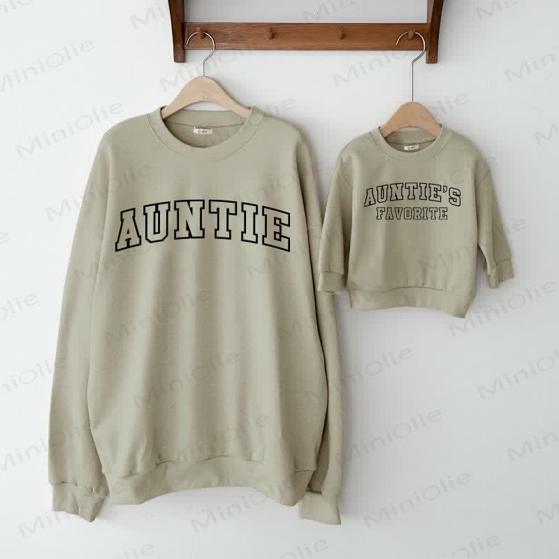 AUNTIE/AUNTIE'S FAVORITE Grey Green Family Sweatshirt  - Grey Green - XL - image 1