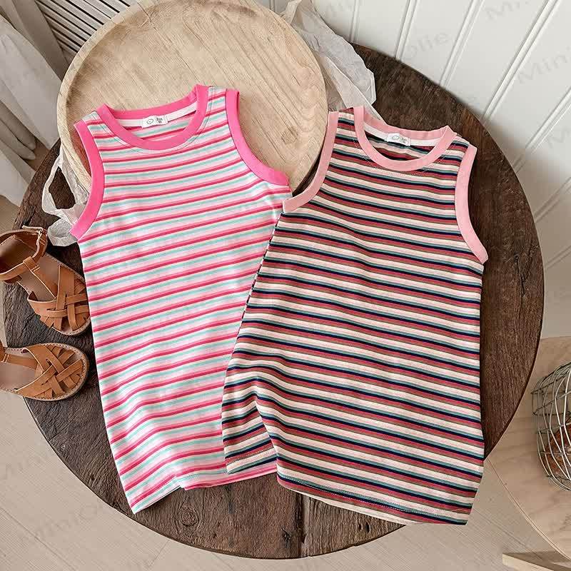 Toddler Stylish Striped Sleeveless Dress - image 3
