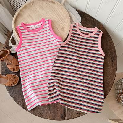 Toddler Stylish Striped Sleeveless Dress - image 3