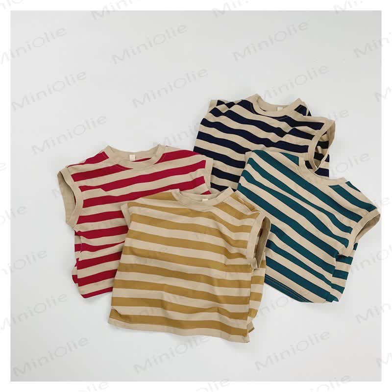 Toddler Striped Cotton Vest - image 1