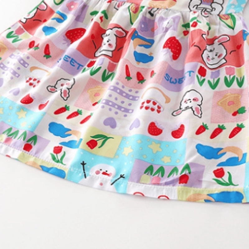 Baby Flower Rainbow Cactus Sleeveless Dress - image 15