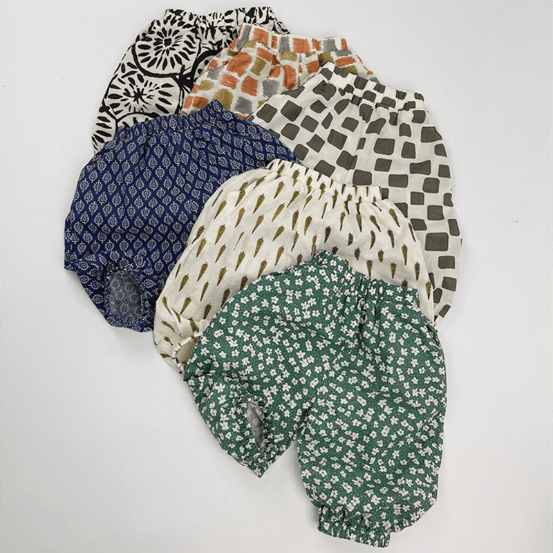 Toddler Loose Retro Pattern Design Pants - image 1