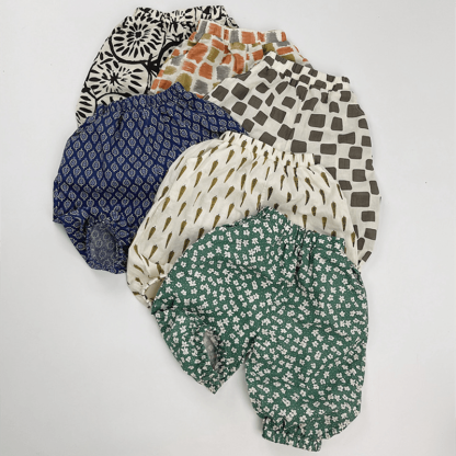 Toddler Loose Retro Pattern Design Pants - image 1