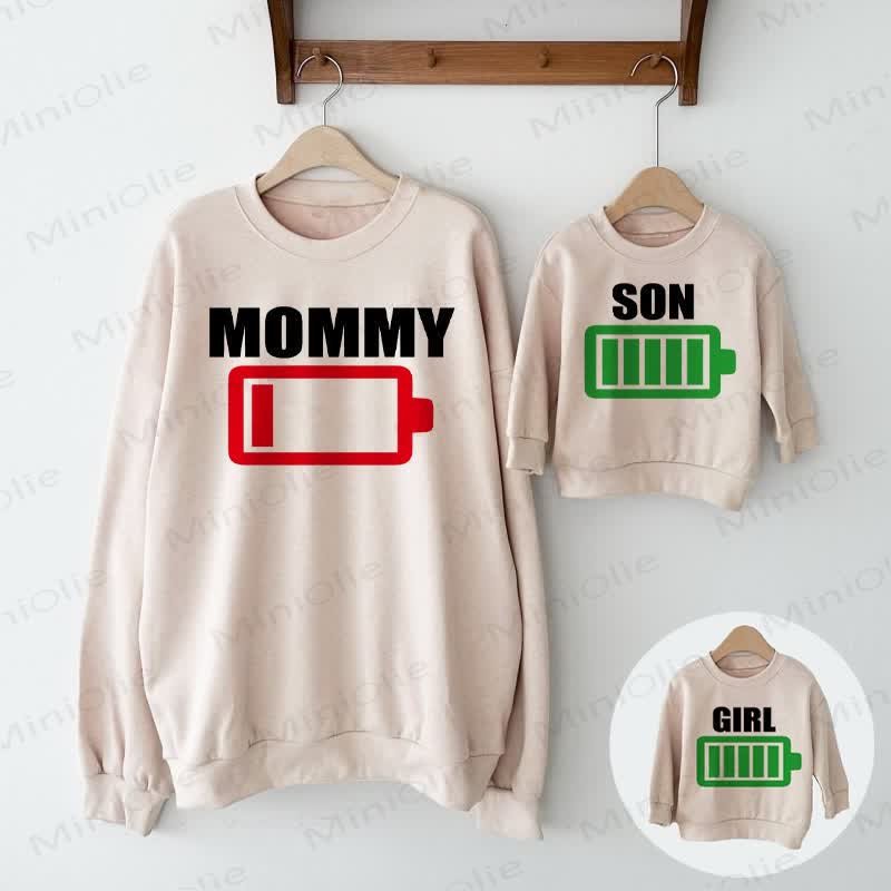 MOMMY/SON/GIRL Mommy and Me Battery Sweatshirt - image 1