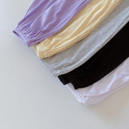 Baby Modal Solid Color Basic Soft Pants - image 4