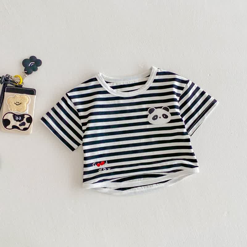 Baby Toddler Girl Animal Patch Stripe T-Shirt - Black - 5-7T - image 19