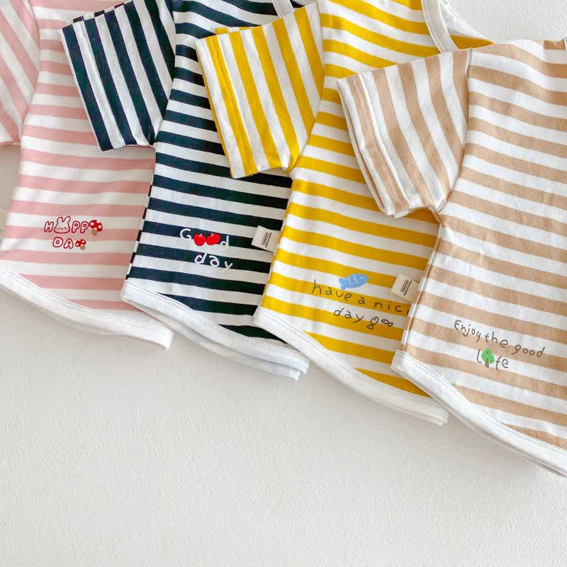 Baby Toddler Girl Animal Patch Stripe T-Shirt - image 9