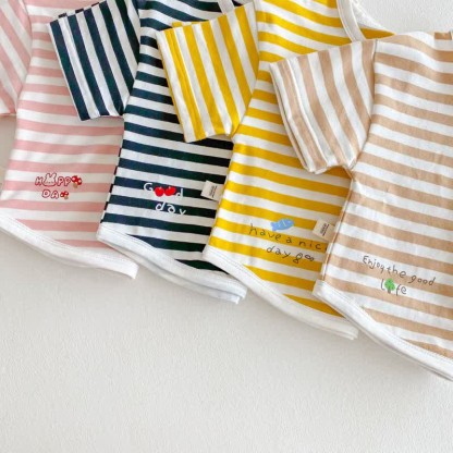 Baby Toddler Girl Animal Patch Stripe T-Shirt - image 9